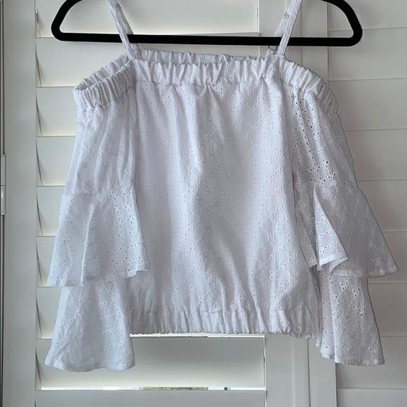 Maddie by Maddie Ziegler Eyelet Peasant Top - Picture 1 of 5